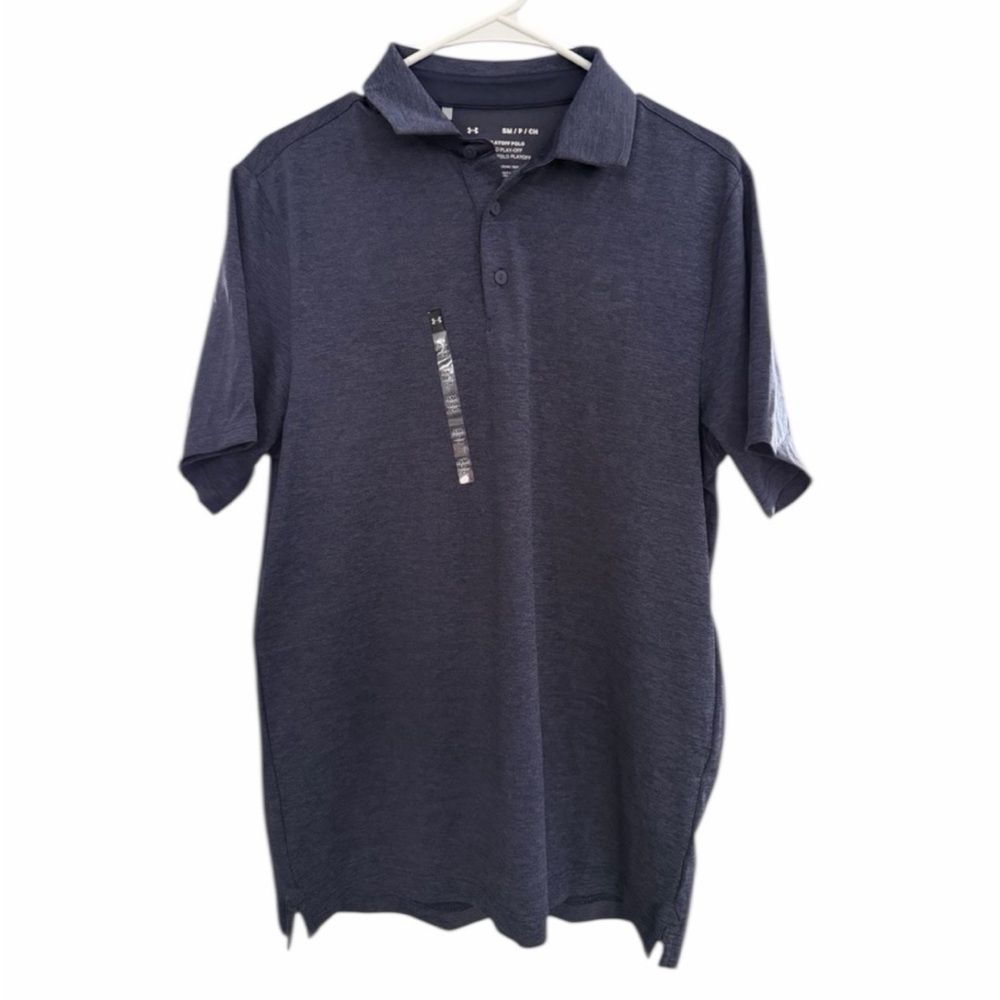 Under Armour Men's Core Playoff 3.0 Polo
Size Small - NWT Navy Heathered